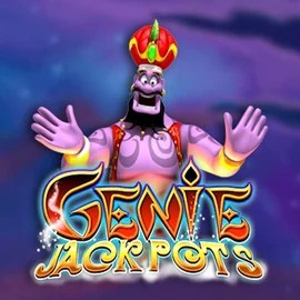 Genie Jackpots game by Blueprint Gaming – logo hosted on Whamoo Casino