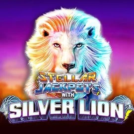 Stellar Jackpots with Silver Lion online game logo by Lightning Box Game on whamoocasinoo.de